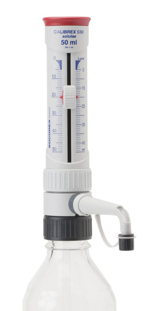 Dispenser Calibrex solutae 530 5-50 ml, PFA-gecoate plunjer, autoclaveerbaar