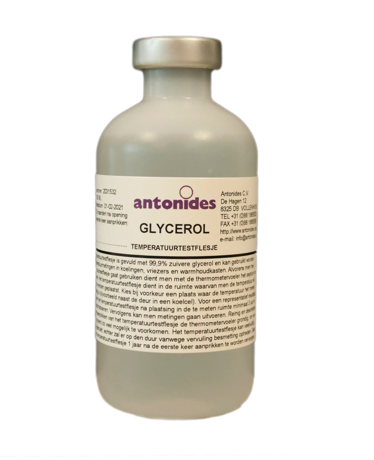 Temperatuurtestflesje glycerol