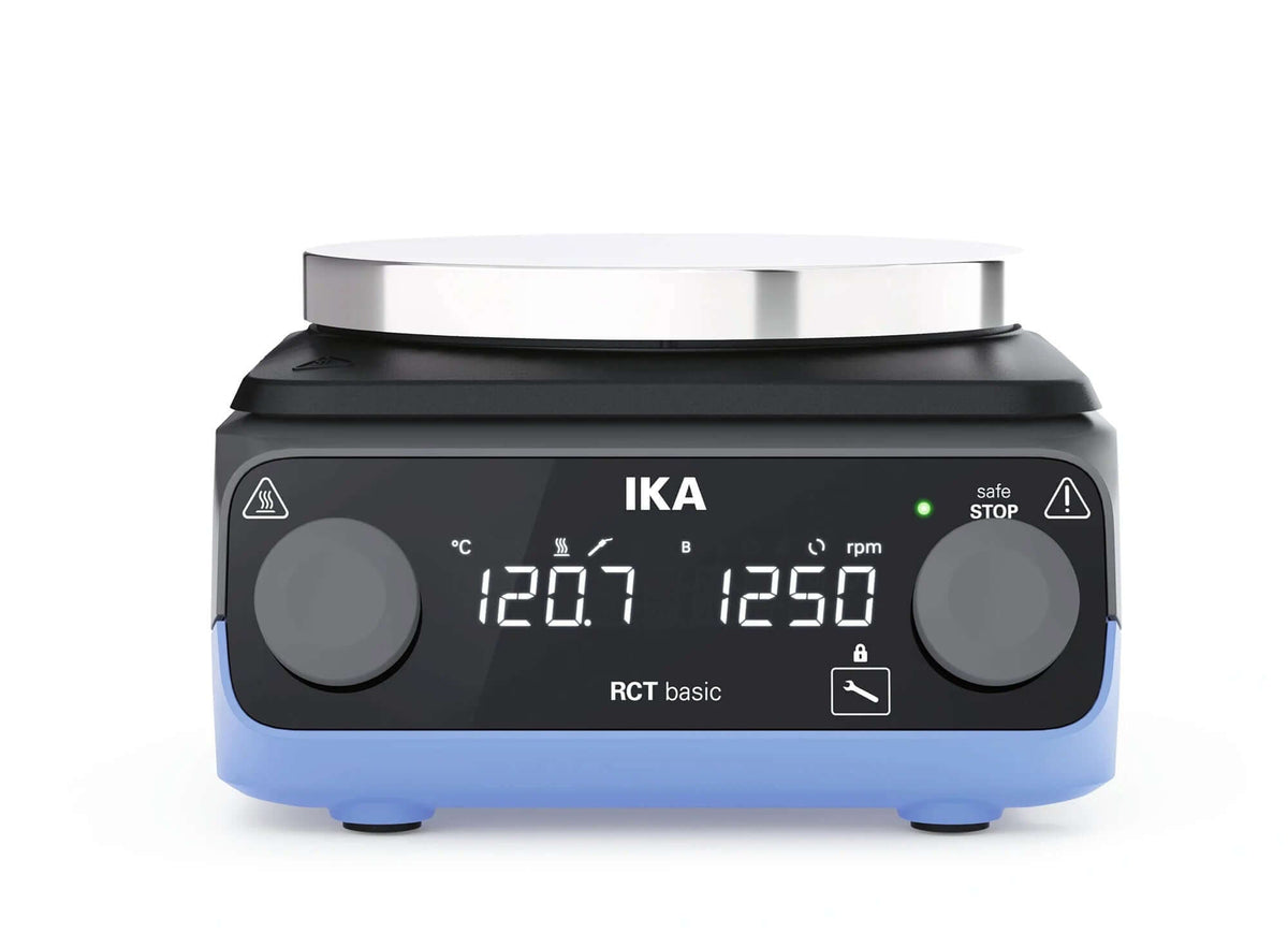 IKA RCT basic – krachtige magneetroerder met verwarming en geavanceerde veiligheidsfuncties