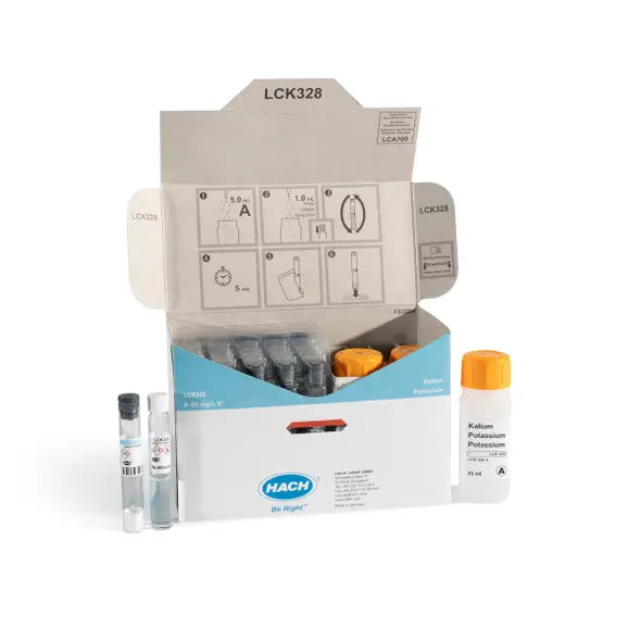 Cuvettentest voor kalium 8,0-50 mg/l K Hach LCK328 (kuvettentest)