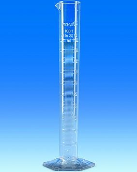 Maatcilinder hoog model, SAN, 50-1 ml