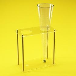 Sedimentatie kegel staan pmma