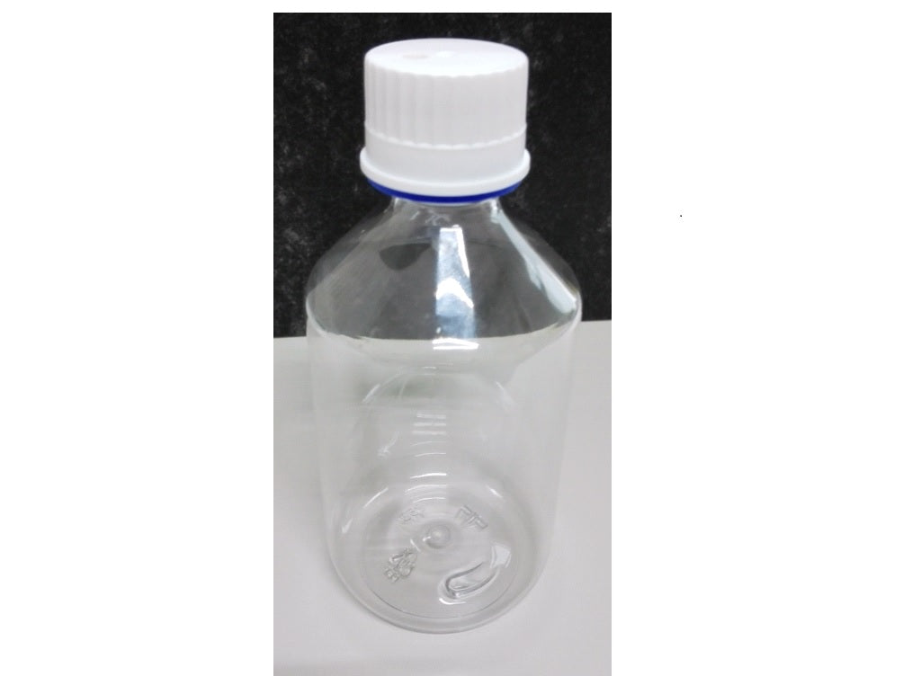 Fles PET 500ml + septum/schroefgarantiedop, steriel