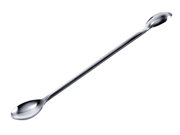 Laboratoriumlepel, dubbelzijdig, RVS 304, 210 mm, 3,5/2 ml