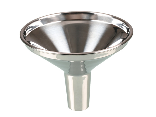 Poedertrechter, RVS AISI 304, buitendiameter 90 mm