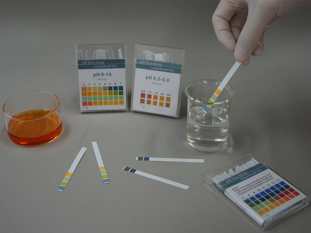 pH-indicatorstrips 1-14, non-bleeding