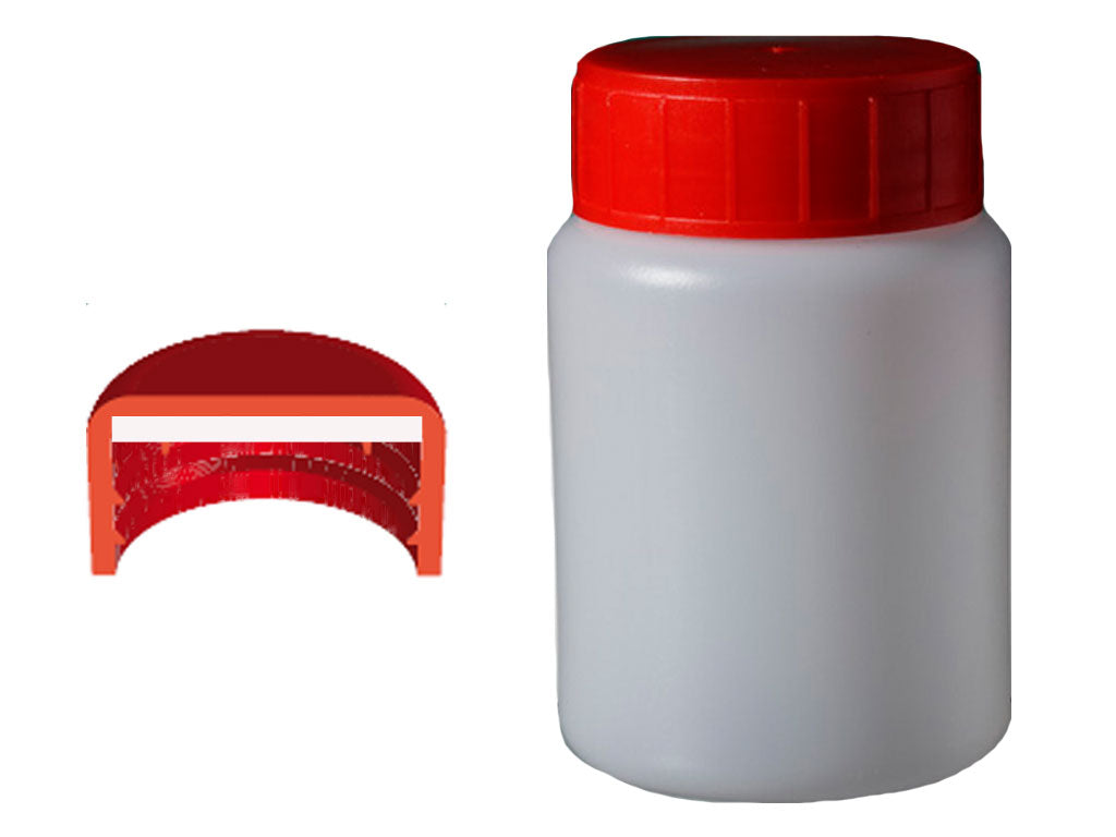 Pot HDPE Steriel met schroefdop en inlegstop