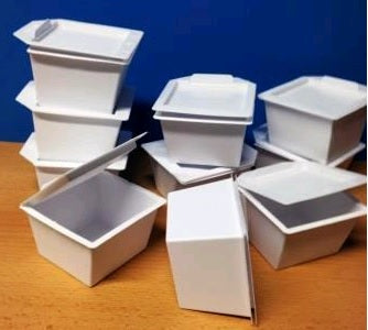 Sputumbeker PP, 5+ met clipdeksel