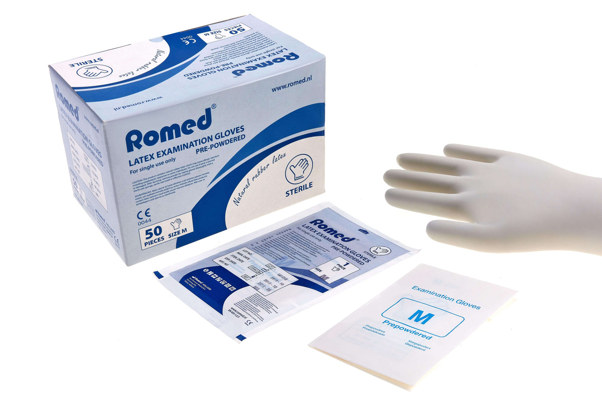 Latex-handschoenen, maat L, p.p. steriel