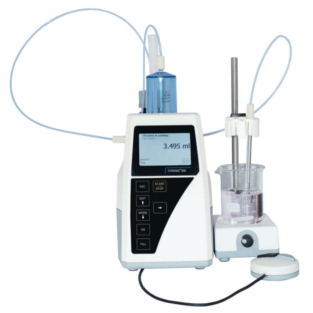 Titrator, Titronic T 300, 20 M2, basisset, 20 ml buret, incl magneetroerder TM 50