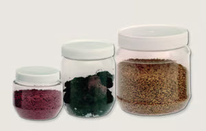 Pot PET 3 liter, incl wit deksel PP