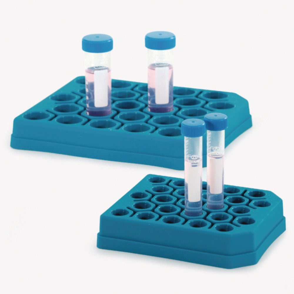Rek voor 25 centrifugebuizen, PP, Ø 15 mm
