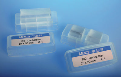 Dekglaasjes borosilicaatglas (100 stuks)