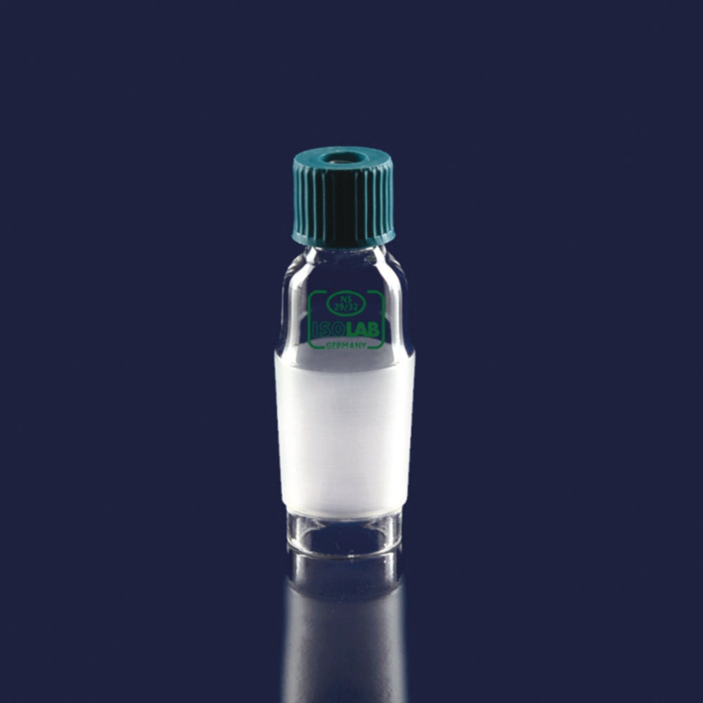 Thermometer adapter v. Ø 6-8mm NS14/23-GL18 met dop en inlage