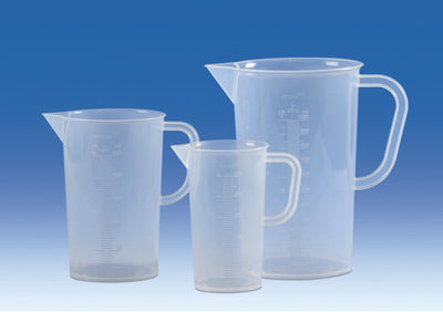Maatkannen, 2000 ml, PP, maatverdeling in reliëf