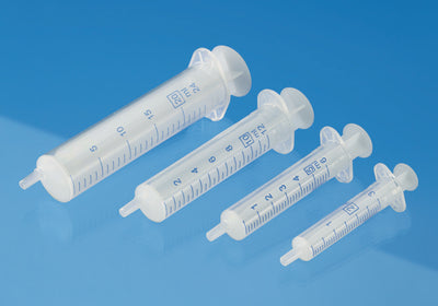 Wegwerpspuiten 2 ml Luer niet steriel, 2-delig