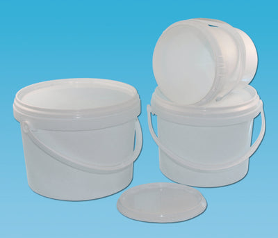 Emmer 10 L, PP, met deksel, H 265 mm, Ø 266 mm