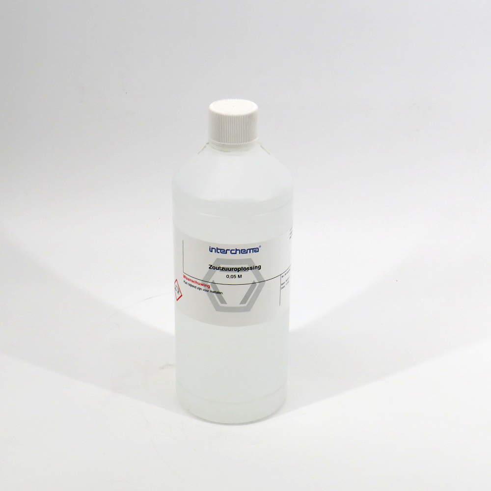 Zoutzuuroplossing, 0,5 M (=0,5N) gesteld
