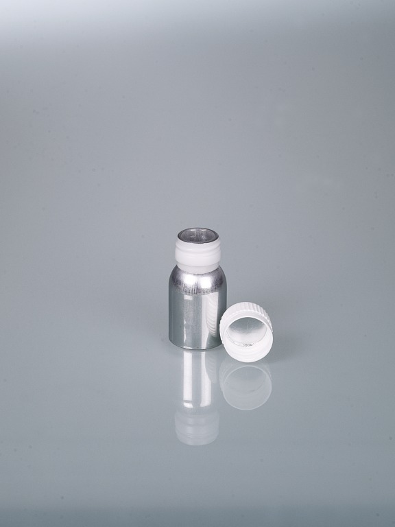 Aluminium fles, AL 99.5, 38ml +dop