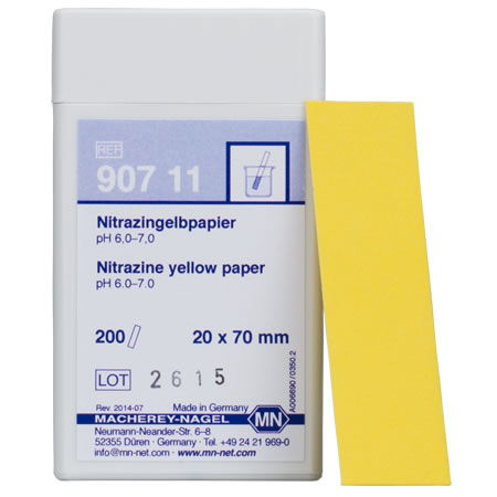 Nitrazine yellow papier (200strips), M&N