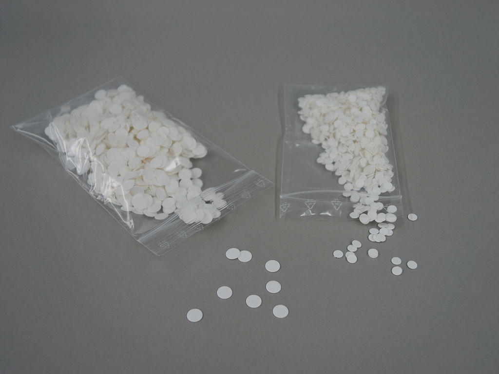 Antibiotica test papier(blanco), Ø 6 mm