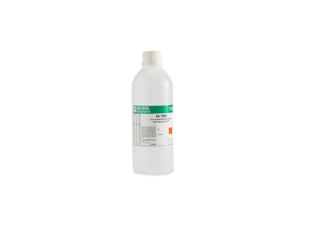 Buffervloeist. pH 7.01 (0,5 l) + certif.