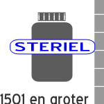 Pot steriel: 1501 ml en groter