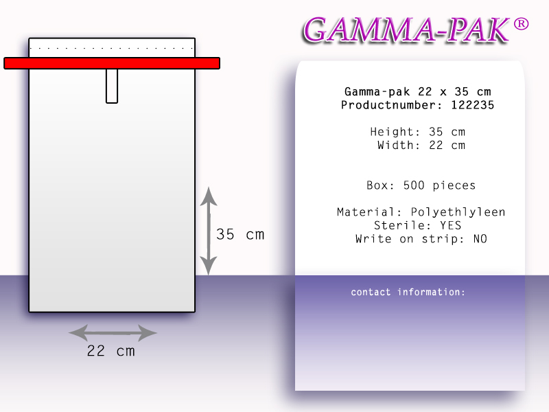 Gamma-Pak Standaard 22 x 35 cm