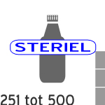 Fles steriel: 251-500 ml