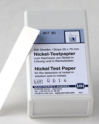 Teststrips Nikkel 20x70 mm, 10 mg/l, M&N