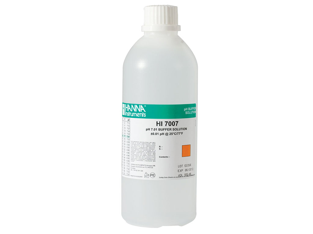 Buffervloeistof pH 7.01 (0,5 ltr)