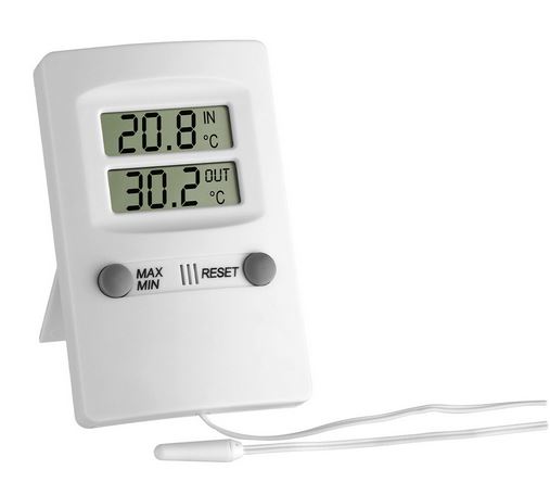 Min./Max.-Thermometer, met 3 mtr kabel