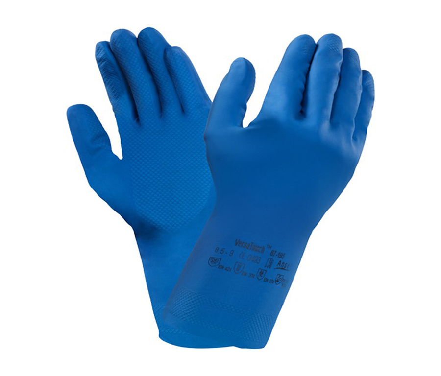 Handschoen Versatouch, maat 9,5-10 blauw