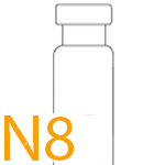 N8 Krimpdop vials