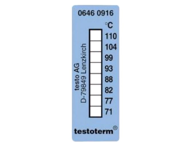 Temperatuur teststrook Testo, 71 - 110°C