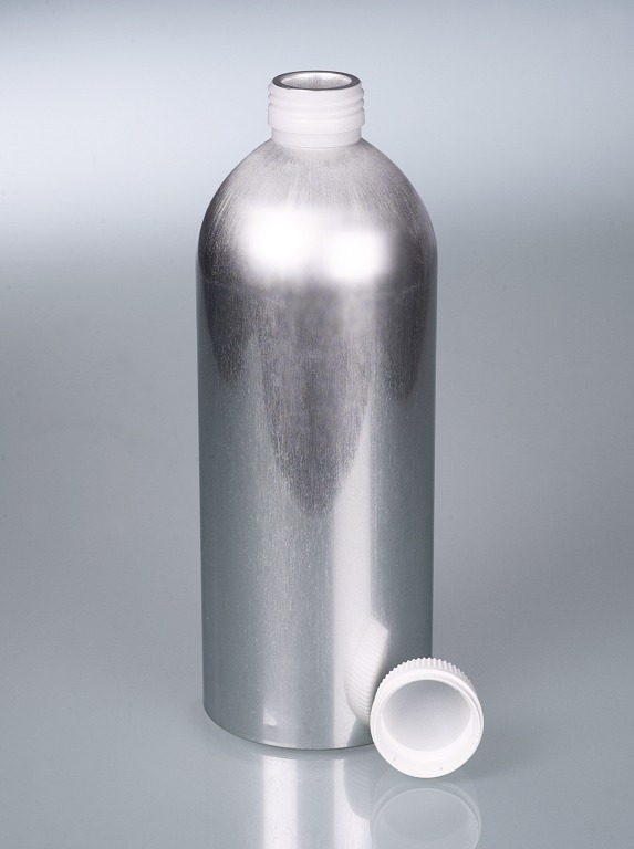 Aluminium fles, UN, AL 99.5, 1200ml +dop