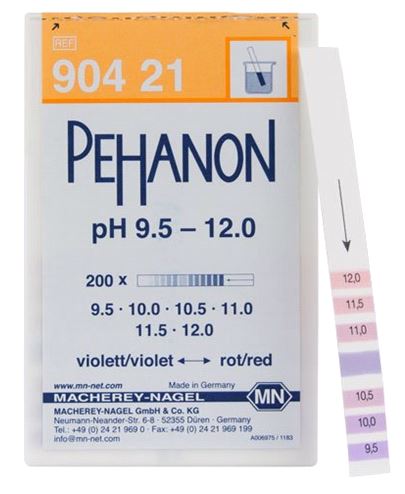 Indicatorpapier, Pehanon pH 9,5 - 12,0