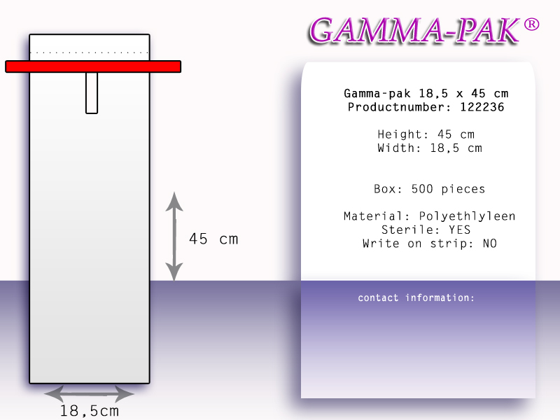 Gamma-Pak Standaard 18,5 x 49 cm