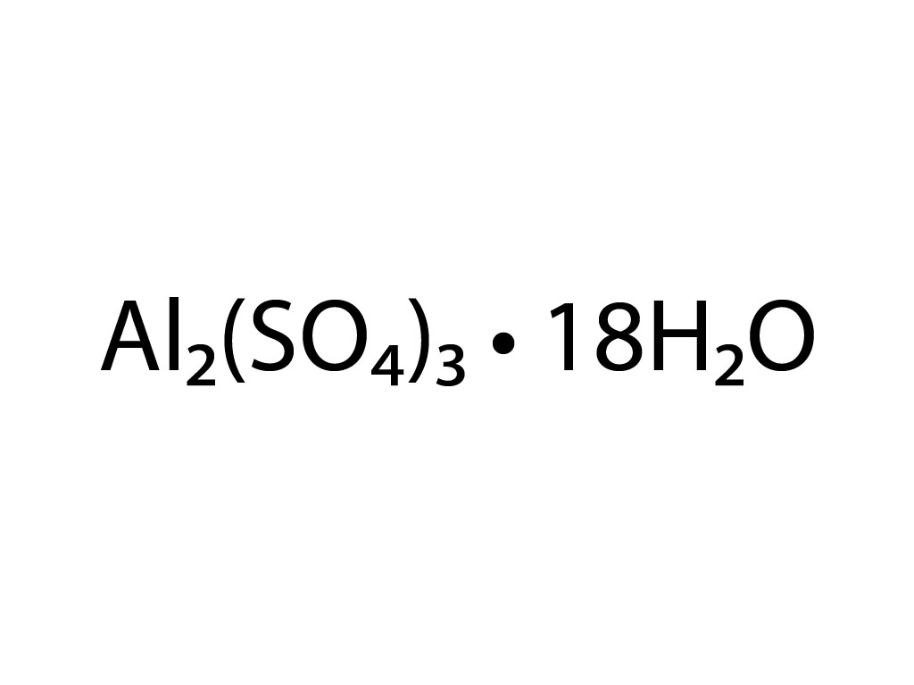 Aluminiumsulfaat octadecahydraat, z.z.