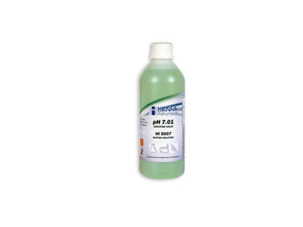 Buffervloeistof pH 7.01 (0,5 ltr) groen