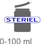 Pot: Snap cap steriel 0-100 ml