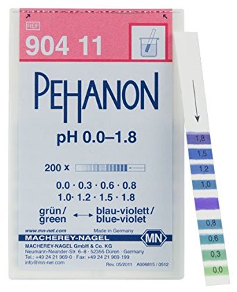 Indicatorpapier, Pehanon pH 0 - 1,8
