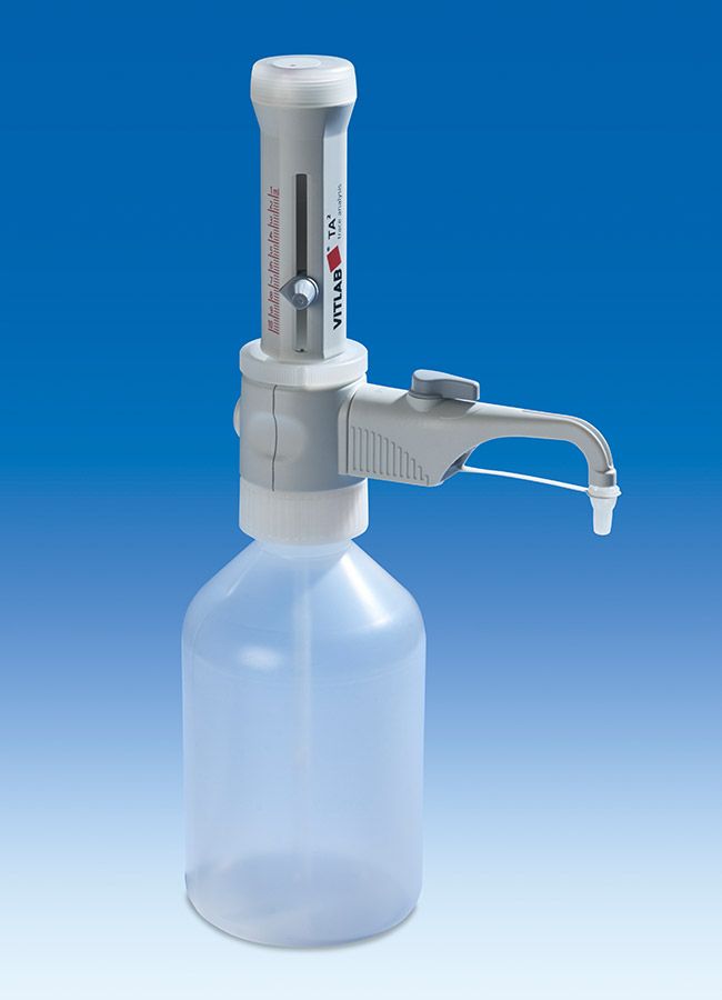 Bottle-topdispenser TA (tantalum) 1-10ml