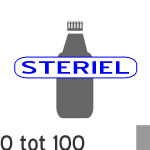 Fles steriel: 0-100 ml