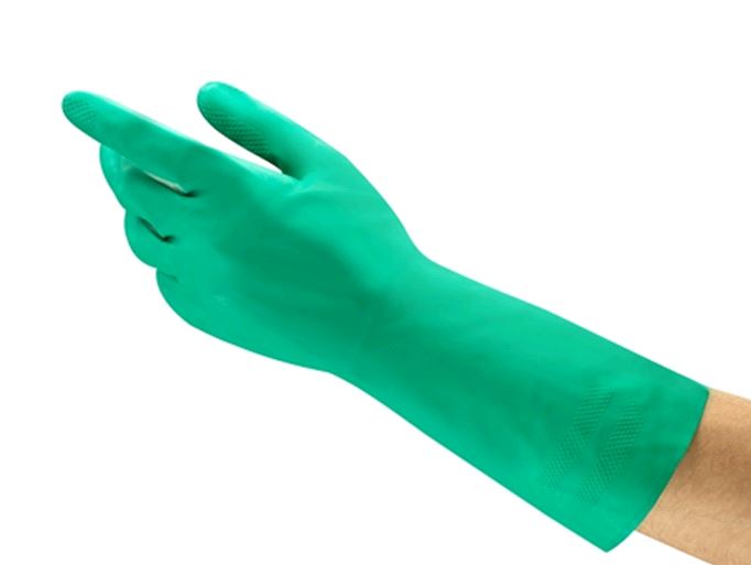 Nitril-handschoen groen XL herbruikbaar