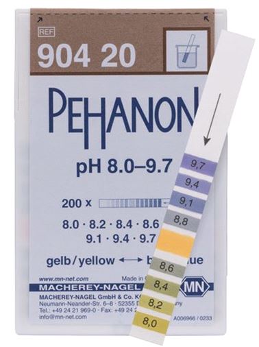 Indicatorpapier, Pehanon pH 8,0 - 9,7