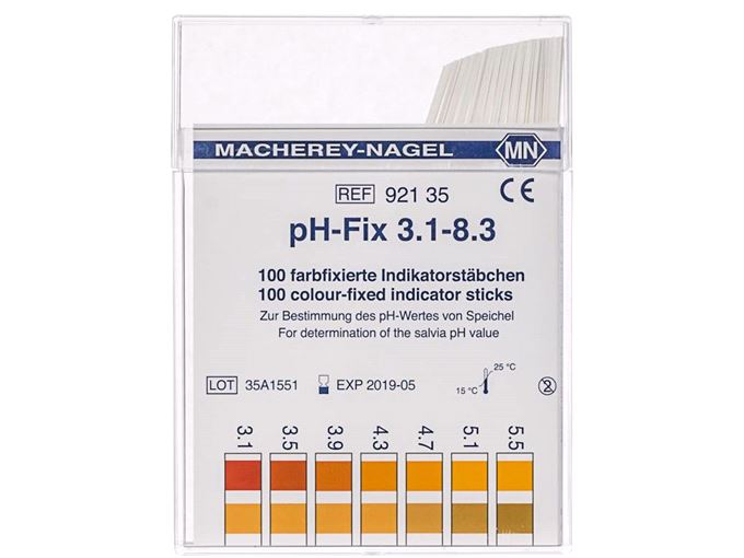 Indicatorstaafjes pH-Fix, pH 3.1-8.3