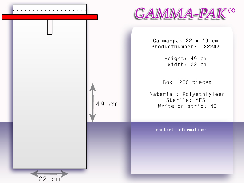 Gamma-Pak Standaard 22 x 49 cm