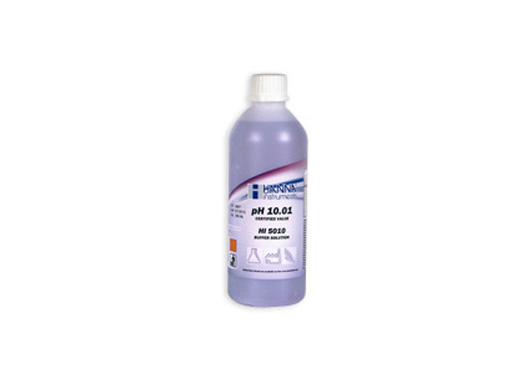 Buffervloeistof pH 10.01, 0,5 ltr violet