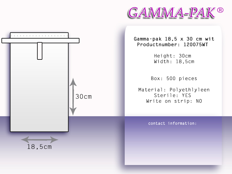 Gamma-Pak 54 Oz (witte tape)